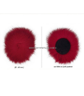 POM POM PELO DE CONEJO 6 CMS. DIAMETRO
