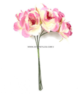 BOUQUET FLOR PAPEL 6 UNIDADES