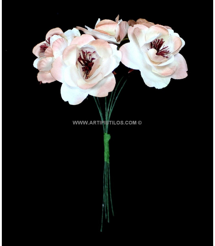 POMO FLOR DE PAPEL 6 UNIDADES
