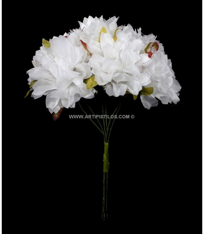MINIFLOR DE TELA "ZINNIA" 6 UNIDADES