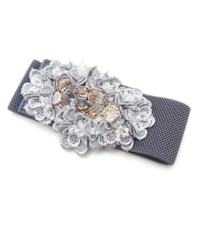ELASTIC BELT WITH FLOWER
