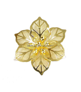 Aplicação flor de metal "LARUM"