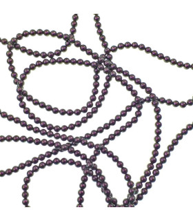 Perla Cristal De Swarovski Morado 5 Mm. De Diametro X 1 Unidad - colores
