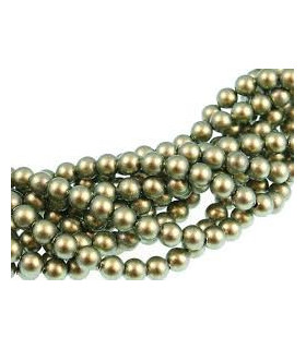 Perla Cristal De Swarovski 5 Mm. De Diametro X 1 Unidad Iridiscent Green Pearl - colores