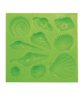 MOLDE DE SILICONA "SHELLS"