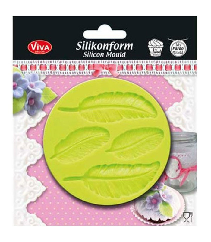 MOLDE DE SILICONA "PLUMAS"