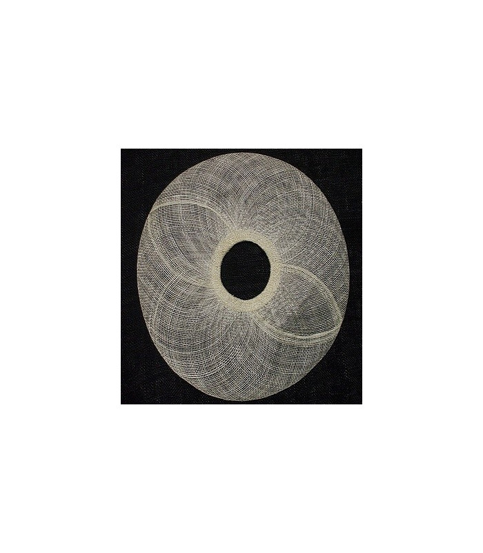 SINAMAY HAT SHAPE BRIM DARK 60 CMS. DIAMETER