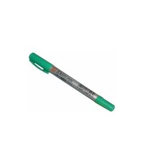 Rotulador Permanente 2 Puntas Identi-pen Verde 14 Cms. - colores para