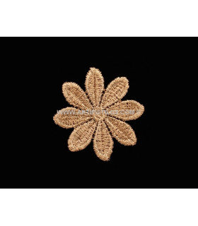 Aplicacion Flor Metalizada Bronce 5 Cms. Diametro - de colores