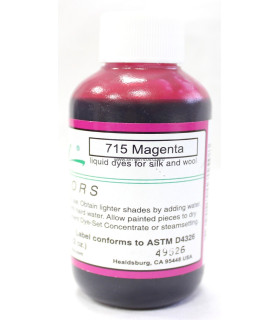 Tinte Para Seda Y Lana Jacquard Silk Colors Magenta 59 Ml. - tela pelo
