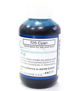 Tinte Para Seda Y Lana Jacquard Silk Colors Cyan 59 Ml. - tela pelo