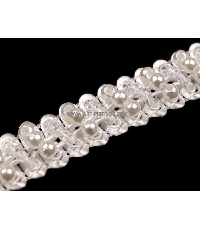 GALON PERLAS 10 MM.