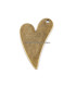 HEART METALLIC APPLIQUE