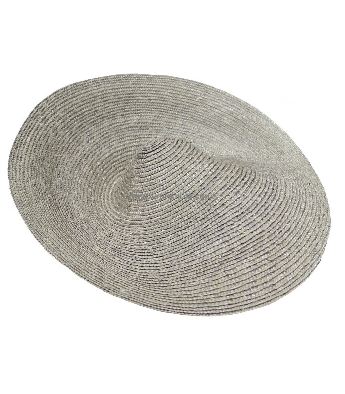 NATURAL STRAW HAT "SAUCER" 45 cms.