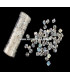 PYRAMID BEADS 6 MM.