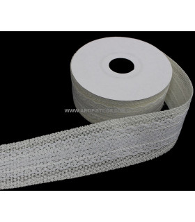 CINTA DE YUTE CON ENCAJE