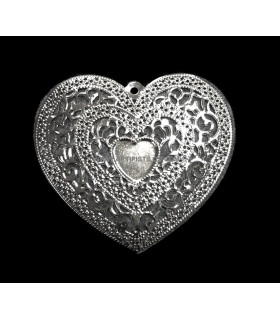Filigrana Metalica Plata 6 X 7 Cm