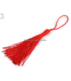 Borla Decorativa 80 Mm Rojo - sombreros