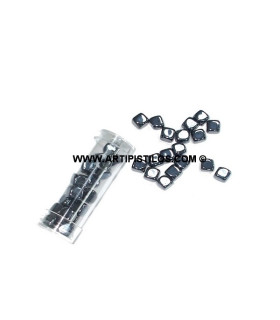 Perlas Cubo 8 Mm. Negro 8 Mm.