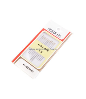 Set 10 Agujas Para Coser Plata