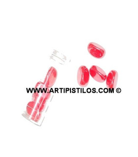 Perlas Piedra 17 Mm. 17 Mm. Rojo Claro