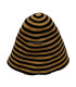 STRIPED FELT CONE - WOOL 100%  90 g