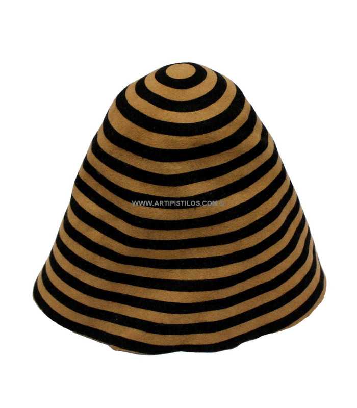STRIPED FELT CONE - WOOL 100%  90 g