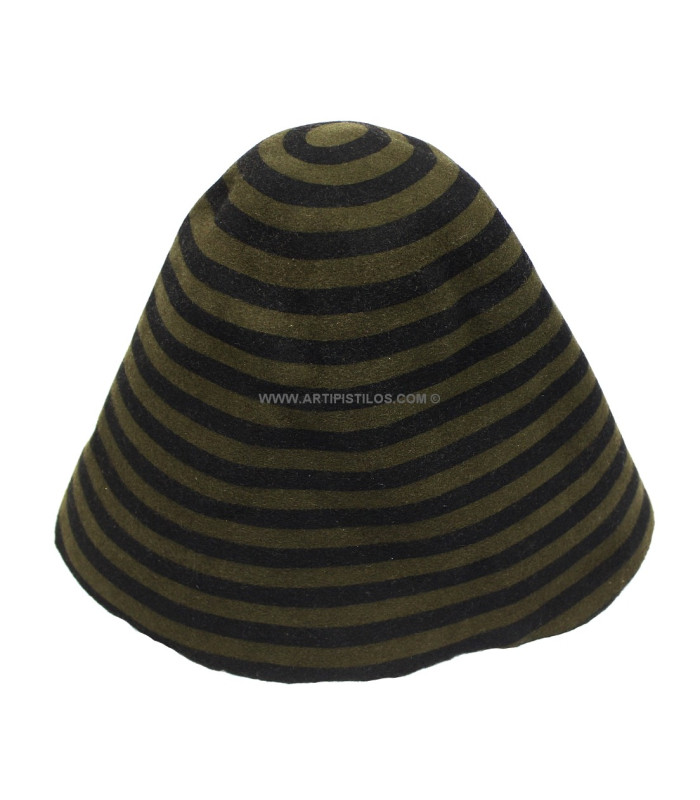 STRIPED FELT CONE - WOOL 100%  90 g