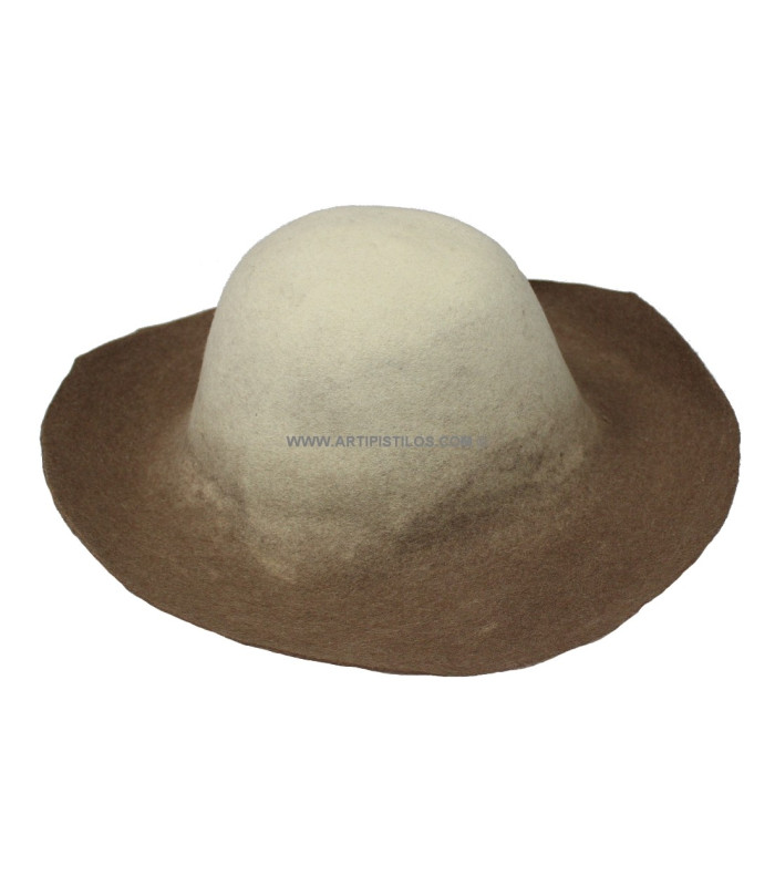 FELT BICOLOR CAPELINE 100% WOOL - 120 g
