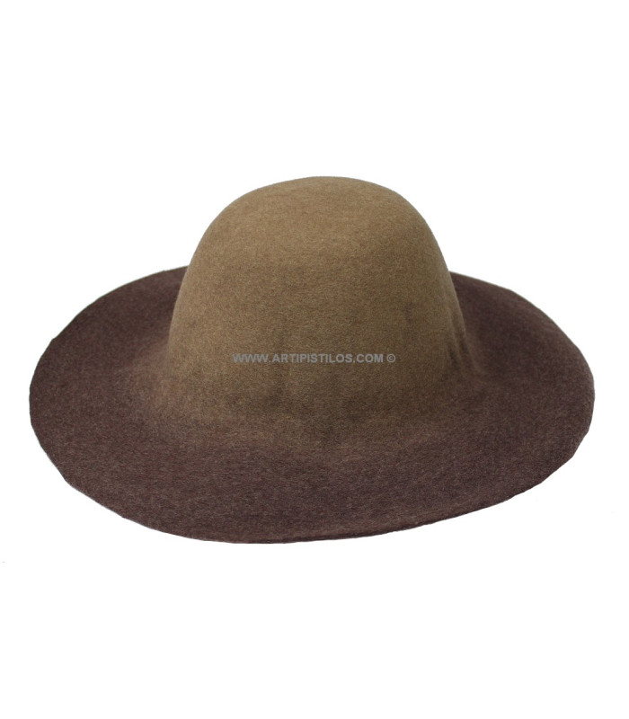 FELT BICOLOR CAPELINE 100% WOOL - 120 g