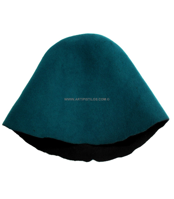 BICOLOR FELT PRINT CONE 100 % WOOL