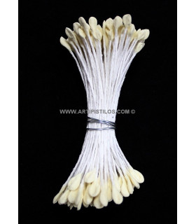 Pistilo Remo 2 Flancos Marfim 8 Cms. De Largo. Cabez. Plana 4 Mm. Aprox.