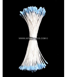 Pistilo Remo 2 Flancos Azul Claro 8 Cms. De Largo. Cabez. Plana 4 Mm. Aprox.