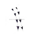 PLUMA RECORTADA ARROW BICOLOR 28 CMS.