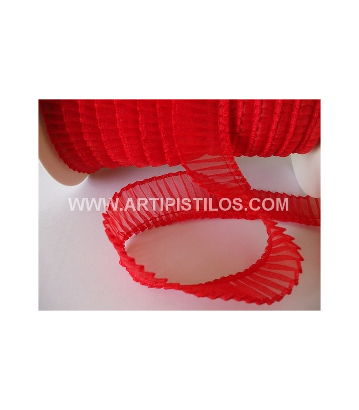 PLEATED ORGANDY 3 CMS.