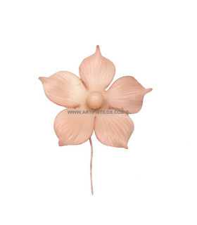 Flor De Porcelana Salmon