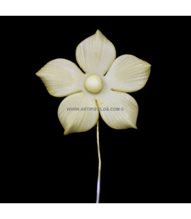 Flor De Porcelana Crema