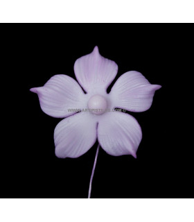 Flor De Porcelana Lilás