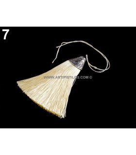 Borla Decorativa 80 Mm. Marfil - sombreros