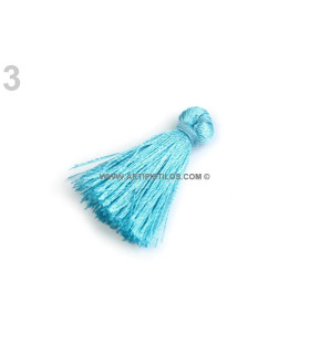 Borla Decorativa 20 Mm Turquesa - sombreros
