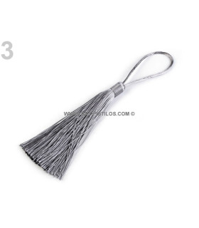 Borla Decorativa 19 Cm Gris - sombreros