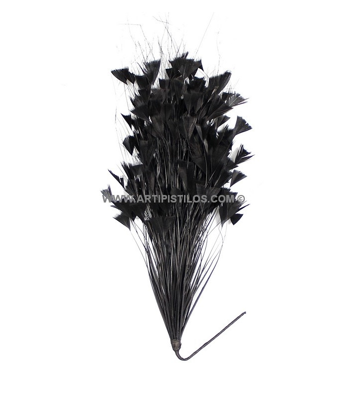MONTAJE DE PLUMAS GALLO/AVESTRUZ 30 X 15 cm