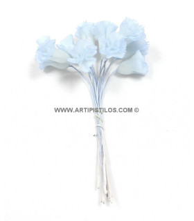 Flor De Porcelana Fria Azul Claro