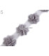 TIRA FLORES DE TUL 1 mt x 6 cm