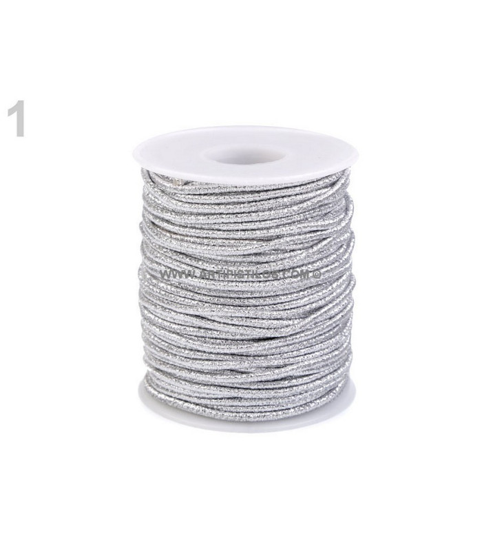 Goma elástica de lurex 2.0 mm
