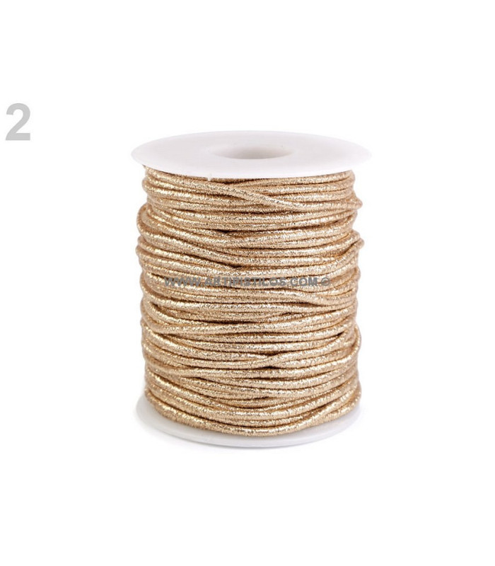 Goma elástica de lurex 2.0 mm