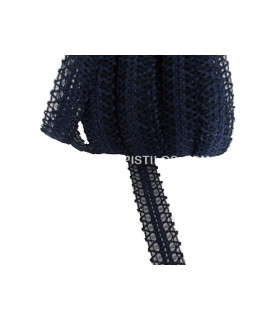 Horsehair-raffia Braid 24mm Azul Marino 1 Metro De Largo X 25 Mm. De Ancho - sombreros