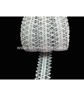 Horsehair-raffia Braid 24mm Gris 1 Metro De Largo X 25 Mm. De Ancho - sombreros