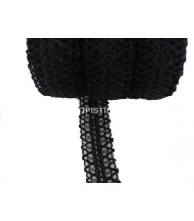 Horsehair-raffia Braid 24mm Negro 1 Metro De Largo X 25 Mm. De Ancho - sombreros