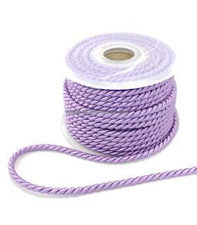 Cordon Trenzado 5 Mm. Lila 1 Mt. X 5 Mm. - sombreros de